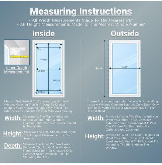 Blinds House Solution 2 Inch Real Wood Cordless Window Blinds, Custom Size, White, Inside or Outside Mount, Manual Tilt