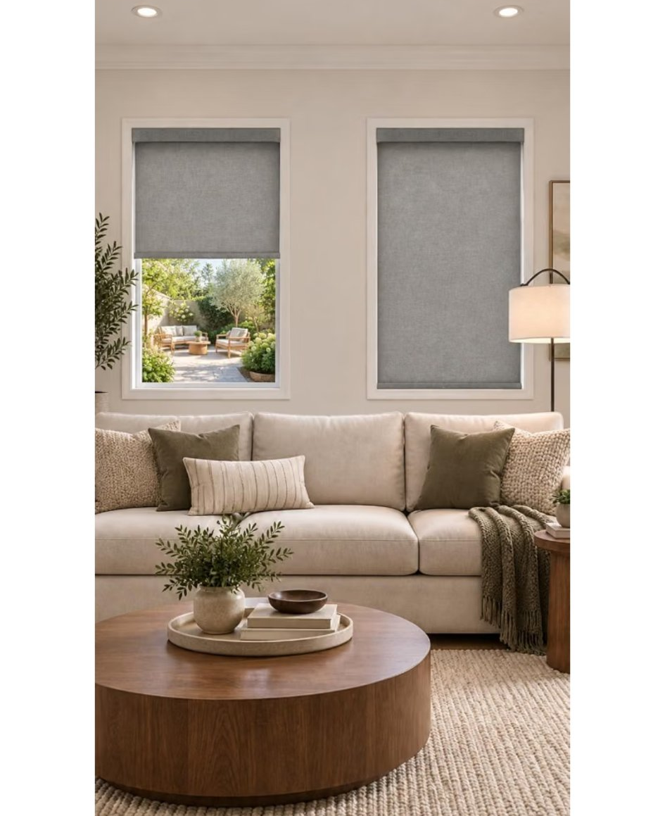 Maui blackout roller shade - Reef